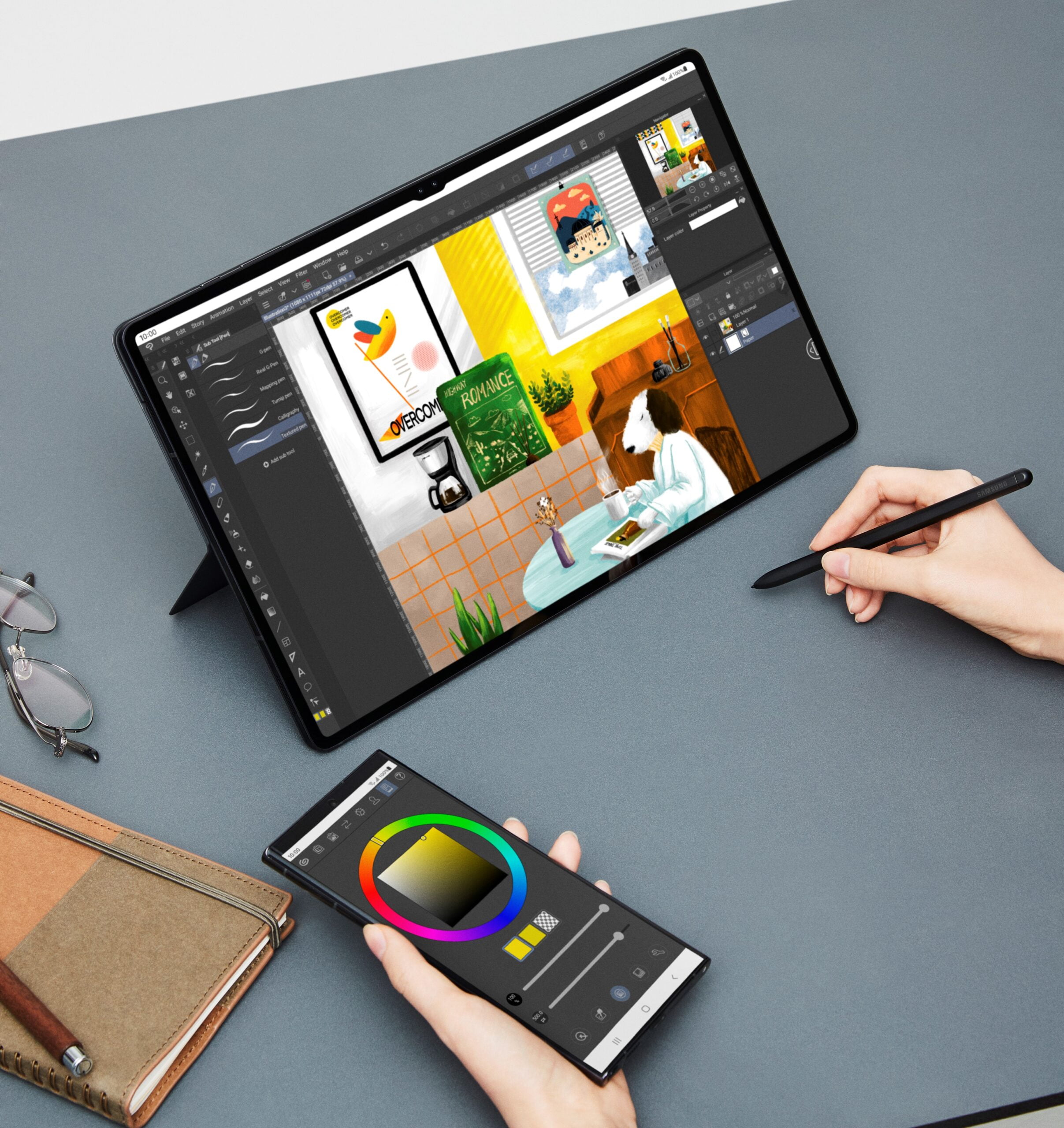 Multitask Real Fast with Samsung Flow on the Galaxy Tab S8 Series