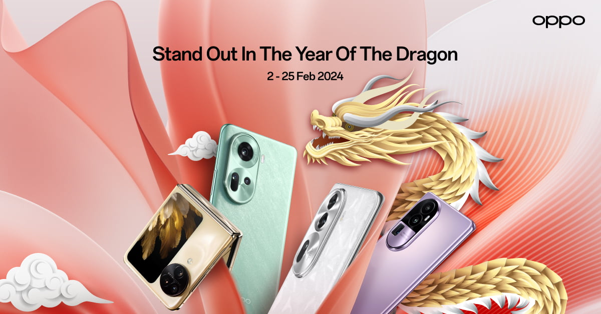 Celebrate Prosperity with OPPO Stand Out in the Year of the Dragon: Exciting Deals Awaiting!