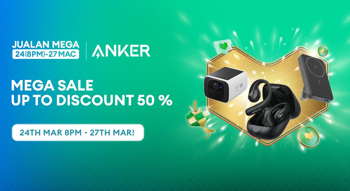 Anker Innovations Malaysia Offers Up to 50% Off Various Products During Lazada Jualan Mega