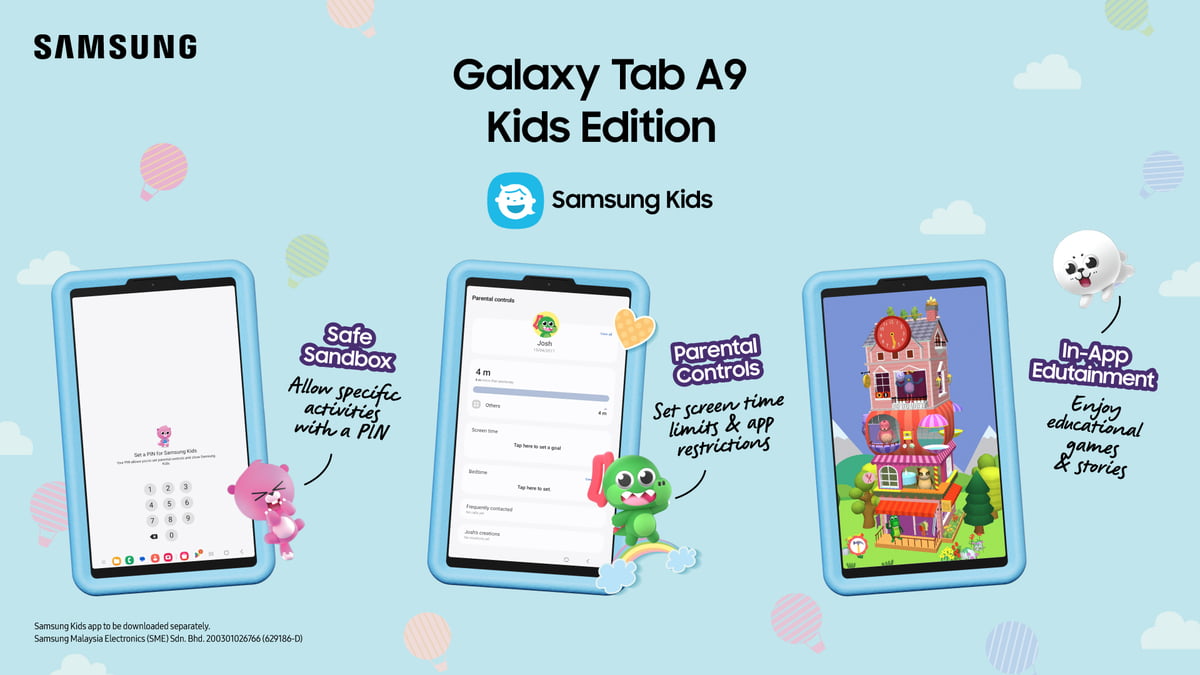 Create A Fun-Filled School Holiday with Galaxy Tab A9 Kids Edition