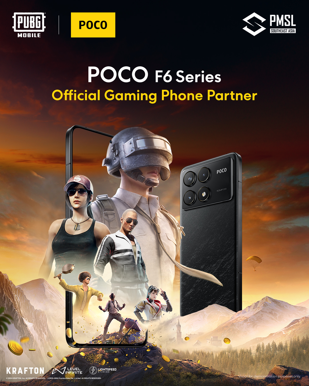 POCO F6 Series is the official gaming phone partner for PUBG