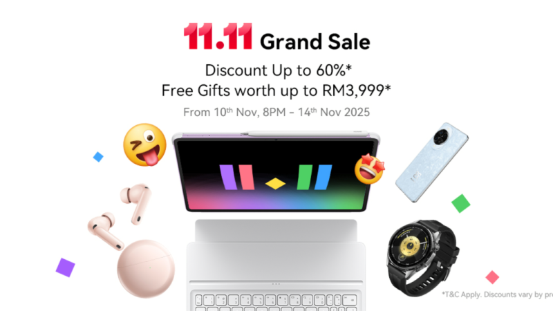 SCORE MASSIVE SAVINGS ON YOUR TECH WISHLIST BECAUSE THE HUAWEI 11.11 GRAND SALE IS HERE!